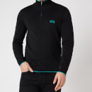 BOSS Athleisure Men's Ziston_S21 Half Zip Jumper - Black