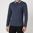 BOSS Athleisure Men's Plisy Longsleeve Polo Shirt - Navy