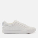 Kurt Geiger London Women's Ludo Drench Leather Quilted Cupsole Trainers - White