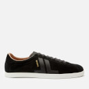 Lanvin Men's Suede/Leather Low Top Trainers - Black