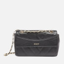 DKNY Women's Quilted Chain Shoulder Bag - Black/Gold