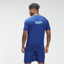 Мъжка тениска с къс ръкав Tempo Graphic - наситено синьо - XXS