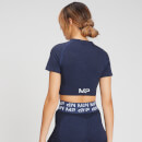 T-shirt court à manches courtes MP Curve pour femmes – Bleu galaxie foncé - XXS