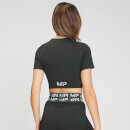 T-shirt court à manches courtes MP Curve pour femmes – Feuille de vigne foncé - XXS