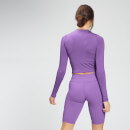 เสื้อครอปแขนยาวผู้หญิง MP Essentials Training Dry Tech - Deep Lilac - XXS