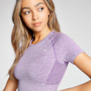 T-shirt court à manches courtes MP Curve pour femmes – Lilas foncé - XXS