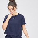 T-shirt crop MP Essentials pour femmes – Bleu marine - XXS
