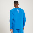 T-shirt d’entraînement à manches longues MP Linear Mark Graphic pour hommes – Bleu pur - XXS
