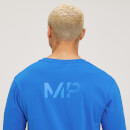 MP muška majica dugih rukava Fade Graphic – postojano plava - XS
