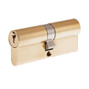 Yale Kitemarked Euro Double Cylinder - 45:10:45 (100mm) - Brass Finish