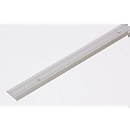 Extra Wide Cover Strip Vinyl Edge - Silver 0.9m