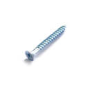 Twin Thread Screw - Bright Zinc Plated - 3.5 x 25mm - 25 Pack