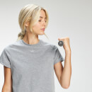 MP Essentials 基礎系列 女士短版 T 恤 - 灰斑紋 - XXS