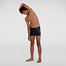 Boxer de bain Garçon Boom Logo Allover Panel Noir