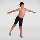 Jungen Boom Logo Splice Schwimmhose in Schwarz