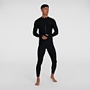 Men's Essential Zip Front Rash Top Black