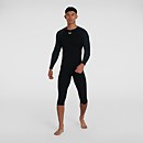 Damen Sports Long Sleeve Rash Top in Schwarz