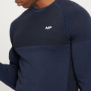 MP muška bešavna majica dugih rukava Essential - tamnoplavi lapor - XS