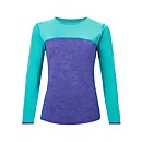 Women's Voyager Tech Tee Long Sleeve Crew - Blue