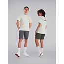 Unisex Heritage Front & Back Logo Tee - Pink / Light Blue