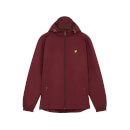 Men's Zip Through Hooded Jacket - Burgundy