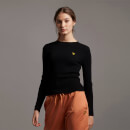 Ribbed Jumper - Jet Black