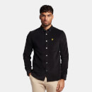 Men's Needlecord Shirt - Jet Black