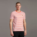 2 Colour Stripe T-shirt - Burnt Sienna