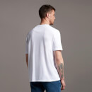 Wide Tipped Pique T-shirt - White