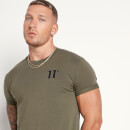 11 Degrees Core Muscle Fit T-Shirt – Khaki