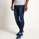 Men's Sustainable Slashed Knee Jeans Super Skinny – Indigo Wash