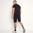 Men's Mesh Tape Sweat Shorts – Black