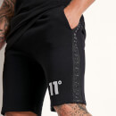 Men's Mesh Tape Sweat Shorts - Black