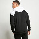 11 Degrees Cut And Sew Taped Track Top With Hood – Black / White