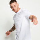 Camiseta con Panel de Ribete - Blanco