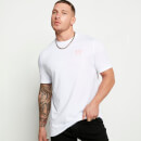 11 Degrees Gradient Fade Logo Short Sleeve T-Shirt – White