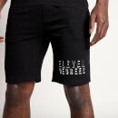 3D Embroidered Logo Sweat Shorts – Black