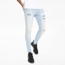 Men's Essential Super Stretch Distressed Jeans Skinny Fit - Light Wash