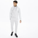 Men's Eclipse Cut And Sew Mixed Fabric Pullover Hoodie - Vapour Grey