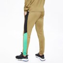 11 Degrees Fahrenheit Colour Block Poly Track Pants – Black / Green / Bright Green