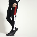 Men's Carbon Panel Joggers Skinny Fit - Black/Brick Red/White