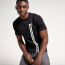 Men's Stripe Logo T-Shirt - Black