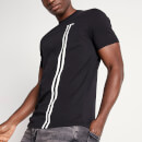 Camiseta Stripe Logo - Negro
