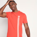 Camiseta Stripe Logo - Rojo Caliente