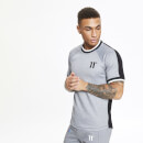 Men's Dash Contrast Back T-Shirt - Black/Grey Marl/White