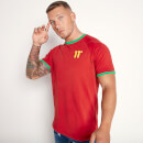 Men's Ringer T-Shirt - Ski Patrol Red/Bright Green
