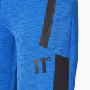 Pantalón de Chándal con Detalle en Cremallera Space Dye - Azul / Negro