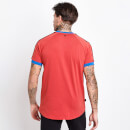 Men's Taped Ringer T-Shirt Muscle Fit – Goji Berry Red