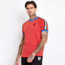 Men's Taped Ringer T-Shirt Muscle Fit – Goji Berry Red