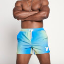 Men's Sun Burst Swim Shorts – Blue Radiance/Avocado Green